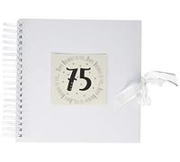 White Cotton Cards ‘Happy Birthday to You, 75' Card & Memory Book (MTGA75C)