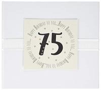 White Cotton Cards ‘Happy Birthday to You, 75' Guest Book (MTGA18G)