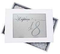 White Cotton Cards LLN18T Mini"Eighteen Holographic, Sparkly" 18th Birthday Photo Album