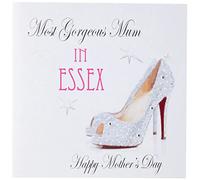WHITE COTTON CARDS Most Gorgeous Mum Happy, Handmade Town Mother's Day Card (Shoes, Essex)
