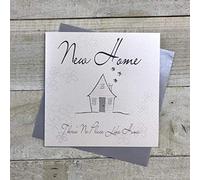 WHITE COTTON CARDS New Home There's No Place Like Home Handmade Card, WB49