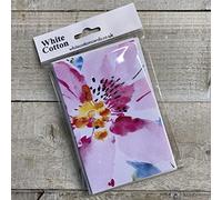 WHITE COTTON CARDS Notelets - Flower (Pack of 6) 95-19P