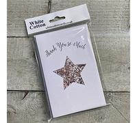 WHITE COTTON CARDS Notelets - Thank You Star (Pack of 6) 95-27T