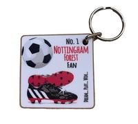 WHITE COTTON CARDS Nottingham Notts Forest Reds FC Football Club Fan - KEYRING (K-FN51)
