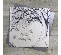 White Cotton Cards "On Your Wedding Day Handmade Wedding Card, PD27