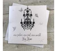 WHITE COTTON CARDS Palace, pad, World, Handmade New Home Card, Code PD191