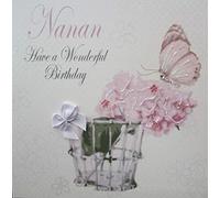 White Cotton Cards PD159 16 x 16 cm Handmade Card