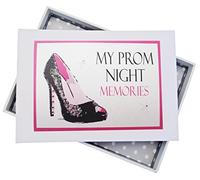 White Cotton Cards, Prom Night Memories Mini Photo Album, Black Shoe, PN1T, Board, 12.5 x 17.5 x 2.5 cm