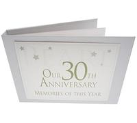WHITE COTTON CARDS Range, Pearl On Our 30th Anniversary Memories of This Year, Tiny Value Album, (Code TVAW30)