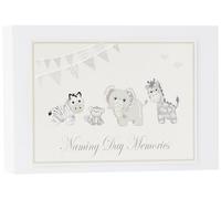 White Cotton Cards Silver Toys Naming Day Album (Tiny)
