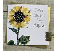 WHITE COTTON CARDS SUNFLOWER MUM MOTHER'S DAY CARD (M23-30)