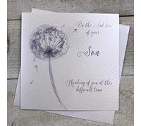 WHITE COTTON CARDS Sympathy Handmade Card - Loss of Son VN98-S
