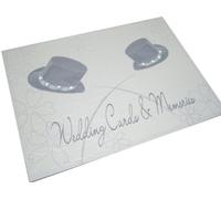 White Cotton Cards Wedding Card Memory Book, Mr and Mr