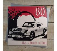 WHITE COTTON CARDS XSBA80 Large 80 Have A Birthday To Thrill Handmade 80th Birthday Card