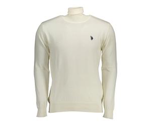 White Cotton Cashmere Turtleneck Jumper - male - U.S. Polo Assn. - Turtlenecks - White - XL - Knitwear XL