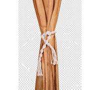 White Cotton Macrame Curtain Tiebacks - Heavy Duty Curtain Rope Tieback, Handmade Rural Decorative Curtain Holdbacks