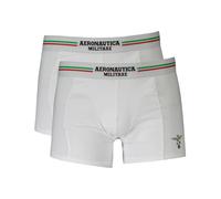White Cotton Men Boxer Briefs - male - Aeronautica Militare - Underpants - White - 2XL - Underwear 2XL