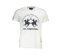 White Cotton Men T-Shirt - male - La Martina - T-Shirts - White - M - Tops M