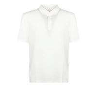 White Cotton Piquet Polo - male - Fedeli - Polo Shirts - White - 2XL - Tops 2XL