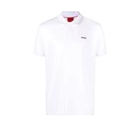 White Cotton Polo Jumper, male, Hugo, Polo Shirts, White, 2XL, Tops 2XL