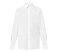 White Cotton Poplin Regular Shirt - male - FLÂNEUR - Formal Shirts - White - L - Shirts L