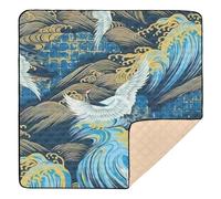 White Crane Large Sturdy Baby Activity Play Mat for Floor Waterproof Padded Play Mat for Baby Kids Toddlers Infants, 50'' x 50''