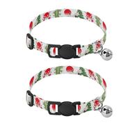 White Cranes Wings Kitten Collars 2 Pack Soft Cat Collar Adjustable 10.6 to 17.1 Inches