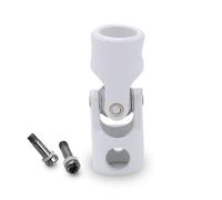 White Crank Drive Knee Joint - F781E - Ball Joint Joint Diameter 12 mm M5 Female - Steel for Blinds and Roller Shutters - French Manufacture and Quality