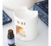 White Crescent Moon Oil Burner