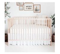 White Crib Skirt. Soft Tulle Crib Skirt. Elegant Sheer Sheet Crib Skirt. Gender Neutral Crib Bed Skirt- A Timeless Crib Accessory. Ruffle Crib Skirt Great for Adding Charm in Your Baby's Nursery Room.