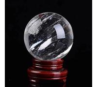 White Crystal Ball Ornaments, raw Stone Smelting and polishing, Office, Home Living Room Accessories, Opening Gifts,110mm