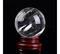 White Crystal Ball Ornaments, raw Stone Smelting and polishing, Office, Home Living Room Accessories, Opening Gifts,110mm