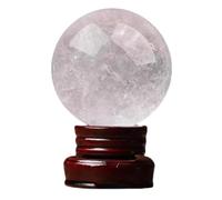 White Crystal Ball Ornaments Stone Seven Star Array Home Office Living Room Bedroom Decoration,13cm Gemstone Stone