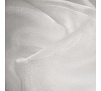 White Crystal Organza Fabric (Per Metre)