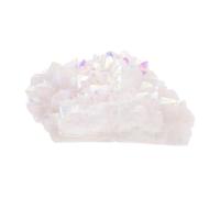 White Crystal Ornament Desktop Decor for Home and Office | Natural Crystal Ornament, White Crystal Material, Calm Mood and Confidence Support, Yoga Practitioners