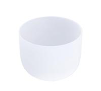 White Crystal Singing Bowl Professional Meditation Yoga Bowls Percussion Sound Healing Crystal Singing Bowl(9-Inch)