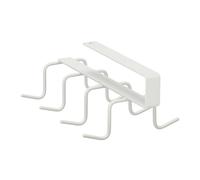 White Cupboard Insert Hook Rack No-Drilling Kitchen Cupboard Hanging 6.5x10x18cm