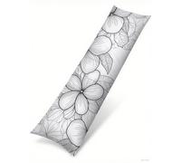 White Cushion Covers 40 x 120 Flowers Large Cushions Cover Soft Velvet Rectangle Cushion Covers Autumn Decorations Pillow Cases Lumbar Pillowcase Home Bedroom Sofa Living Room Decor Long Pillow C-16