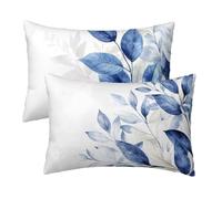 White Cushion Covers 40 x 80 cm, Decorative Rattan Cushions for Sofa Bed, Soft Velvet Pillow Cases 2 Pack, Rectangular Throw Pillow Cover Double Sided Printing for Bedroom Living Room Home Decor W-62