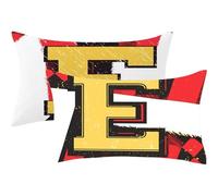 White Cushion Covers 50x60cm Letter Cushions 50 x 60 Pillow Cases Set of 2 Decorative Pillows with Invisible Zipper,Linen Breathable,Durable & Fade-Resistant,Autumn Bed Decor Living Room Sofa,216-j
