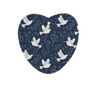 White Cute Doves Pattern Car Air Freshener Aromatherapy Tablets Hanging Scented Cards for Rooms Bathrooms Wardrobe Love form