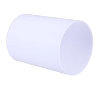 White Cylindrical Lamp Shade for E27 Light Fixtures, 42mm | Milky White Plastic Finish, Reduces Glare, Replacement for Pendant Lamp Holders, Modern Home Decor Use