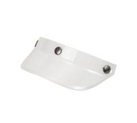 (White) D7YA 3-Snap Helmet Peak Lens Sun Shade Shield Wear Resistant for 3/4 Motorcycle