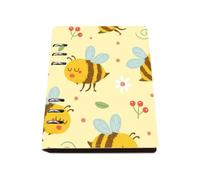 White Daisies and Red Berries Notebook, Pu Leather Notebooks A5, Lined Paper Student Notebook 180Pages/90Sheets, Notes Book for Men, Exercise Books A5 for Dairy, Revision Supplies Journal Diary