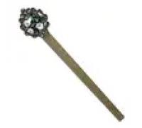 White Daisies Green Leaves (1) Antique Bronze Bookmark for Reading, Elegant Book Marker for Book Lovers Students Office Gift