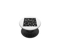 White Daisy Black Pattern Flowers Floral PopSockets Adhesive PopGrip