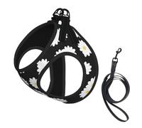 White Daisy Compact Pet Suspender Vest-The Perfect Small Pet For A Comfortable Walk