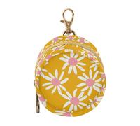 White Daisy Petals Yellow Newborned Girl Pacifier Storage Case Portable Coin Purse Wallet, Neutral Baby Items