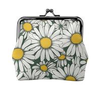 White Daisy Small Makeup Bag for Purse, Mini Portable Cosmetic Bags, for Gym and Daily Use