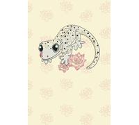 White Dalmatian With Yellow Spots Crested Gecko Notebook / Journal - 6" x 9" - 120 College-Ruled Pages / 60 Sheets - The Perfect Gift For Any Crested Gecko Owner